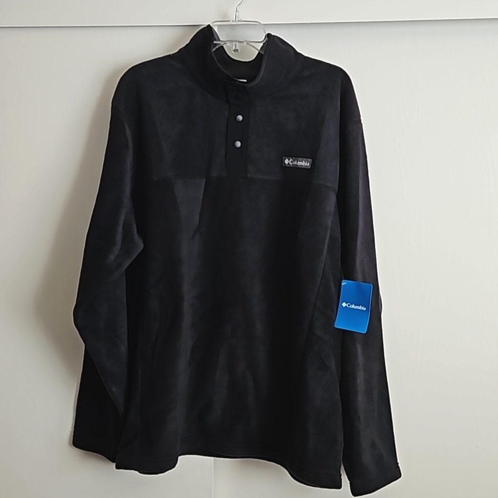 Men's Columbia Warm Cozy Fleece pullover Black XL